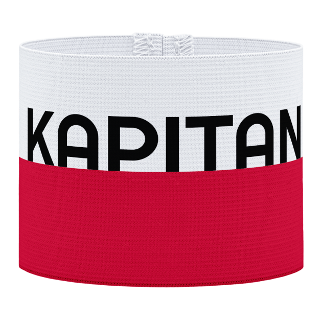 Kapitan aanvoerdersband, Poolse aanvoerdersband, aanvoerdersband in het Pools, voetbal, Aanvoerdersband, aanvoerdersband specialist, de aanvoerdersband specialist, hockey, volleybal, met klittenband aansluiting, met standaard stiknaad, gepersonaliseerde aanvoerdersband, aanvoerdersband kopen, aanvoerdersband ontwerpen, aanvoerdersband bedrukken