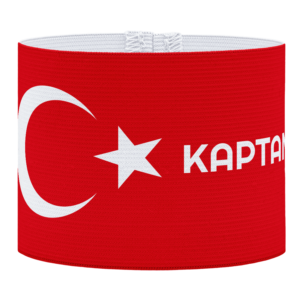 Kaptan aanvoerdersband, Turkije aanvoerdersband, aanvoerdersband in het Turks, voetbal, Aanvoerdersband, aanvoerdersband specialist, de aanvoerdersband specialist, hockey, volleybal, met klittenband aansluiting, met standaard stiknaad, gepersonaliseerde aanvoerdersband, aanvoerdersband kopen, aanvoerdersband ontwerpen, aanvoerdersband bedrukken