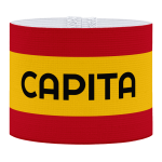 capita aanvoerdersband, Spaanse aanvoerdersband, aanvoerdersband in het Spaans, voetbal, Aanvoerdersband, aanvoerdersband specialist, de aanvoerdersband specialist, hockey, volleybal, met klittenband aansluiting, met standaard stiknaad, gepersonaliseerde aanvoerdersband, aanvoerdersband kopen, aanvoerdersband ontwerpen, aanvoerdersband bedrukken