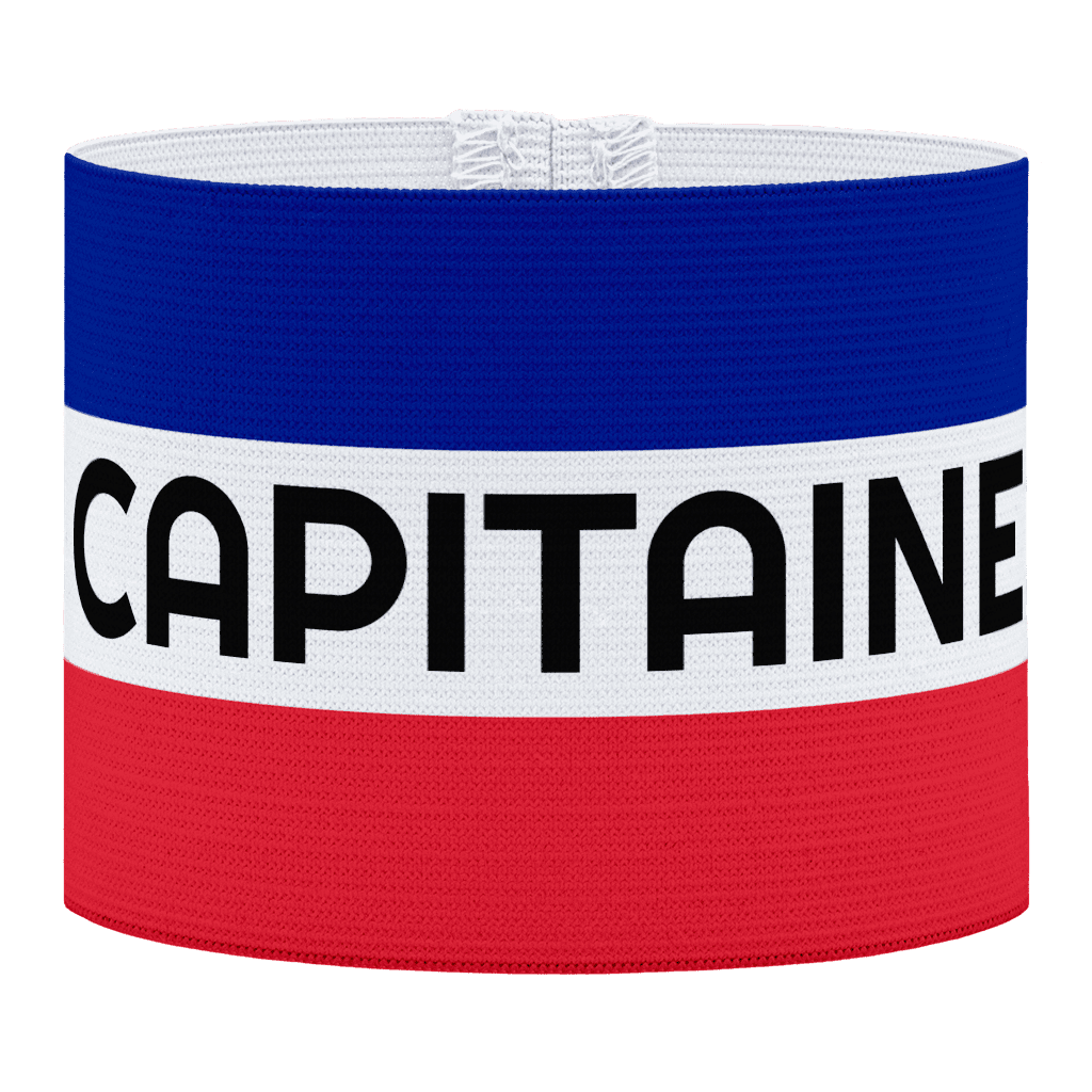 capitaine aanvoerdersband, Franse aanvoerdersband, aanvoerdersband in het Frans, voetbal, Aanvoerdersband, aanvoerdersband specialist, de aanvoerdersband specialist, hockey, volleybal, met klittenband aansluiting, met standaard stiknaad, gepersonaliseerde aanvoerdersband, aanvoerdersband kopen, aanvoerdersband ontwerpen, aanvoerdersband bedrukken