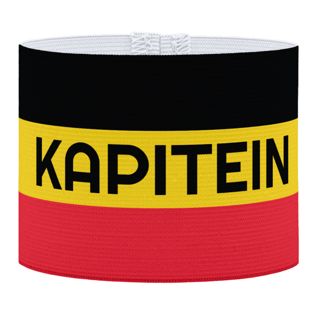 Kapitein aanvoerdersband, aanvoerdersband België, Belgische aanvoerdersband, voetbal, Aanvoerdersband, aanvoerdersband specialist, de aanvoerdersband specialist, hockey, volleybal, met klittenband aansluiting, met standaard stiknaad, gepersonaliseerde aanvoerdersband, aanvoerdersband kopen, aanvoerdersband ontwerpen, aanvoerdersband bedrukken